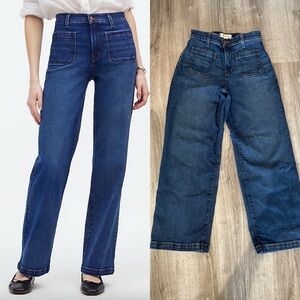 $138 Madewell Emmett Jeans/worn twice, allentown wash, size 27P